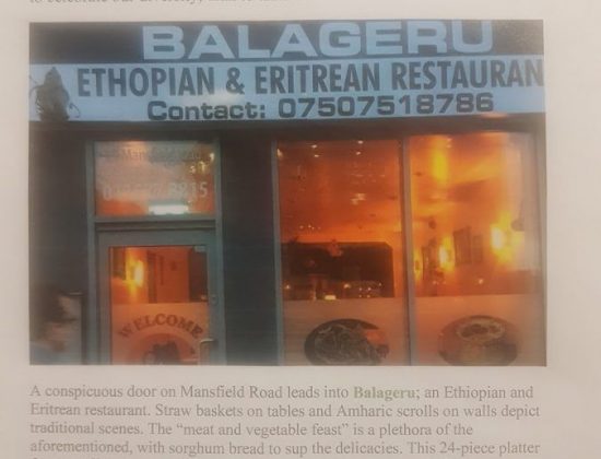 Balageru Ethiopian and Eritrean Restaurant