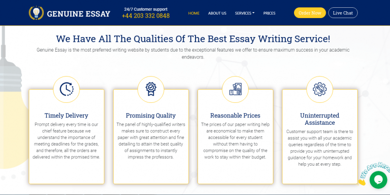 Top Essay Writing Services | Genuine Essay UK